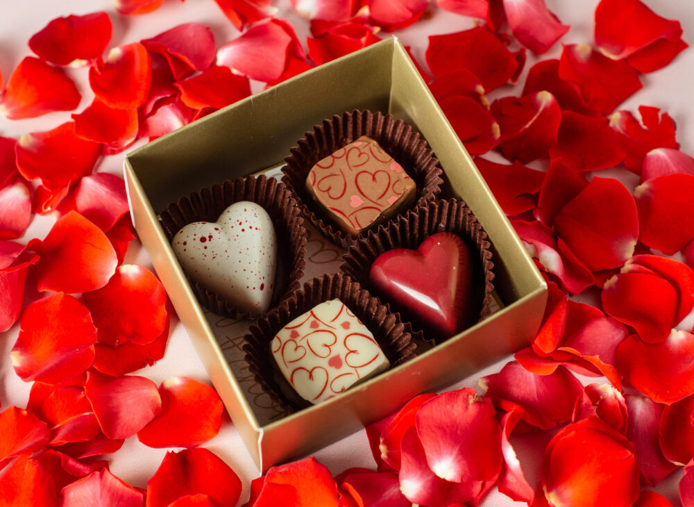 Caja Bombones Día de San Valentín: 4 unidades