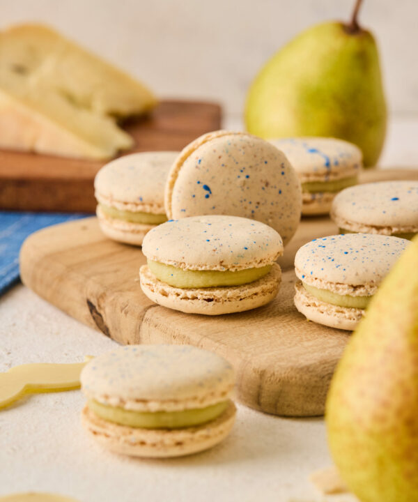 Macaron de Pera y Queso Azul