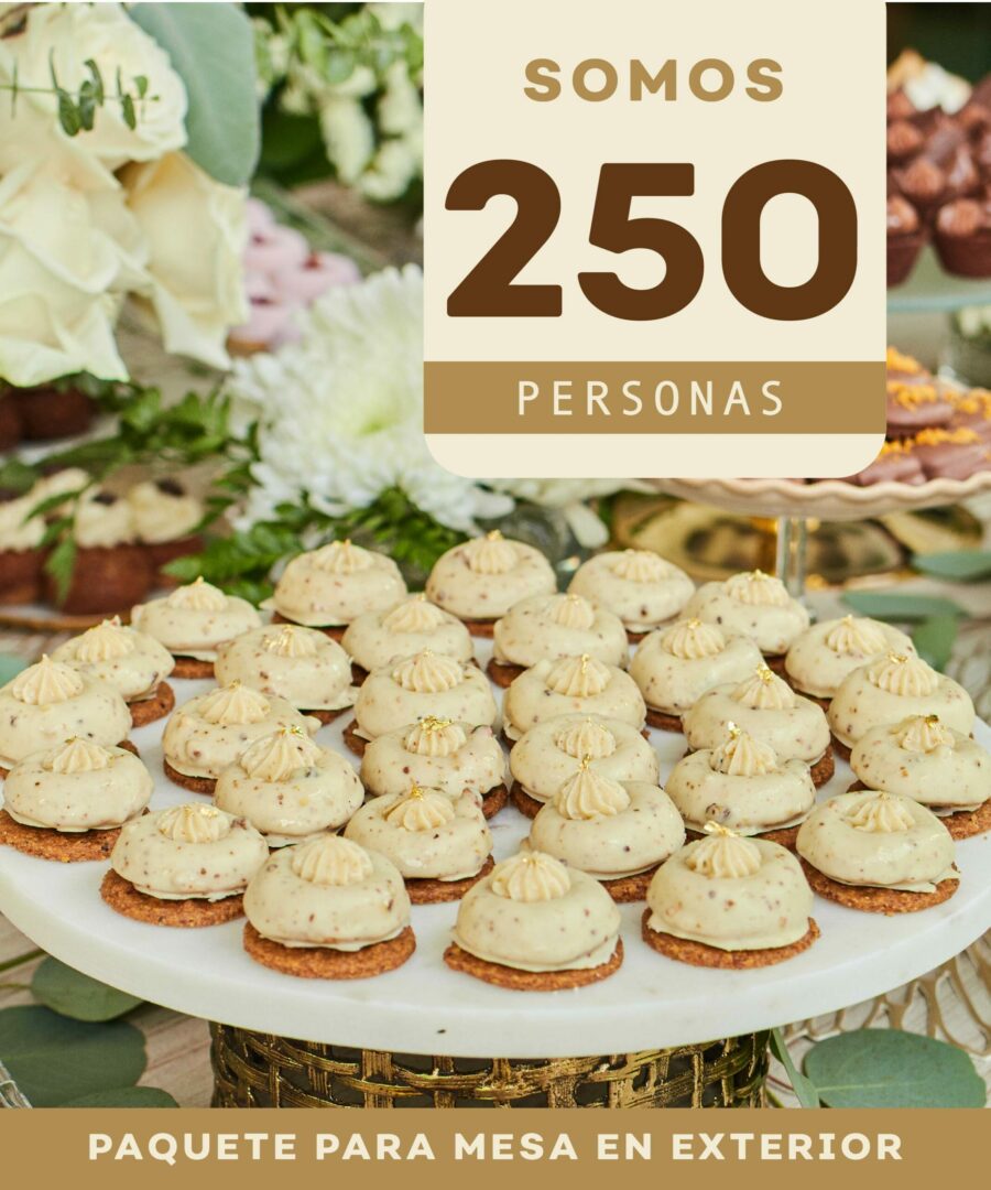 Paquete para eventos de 250 personas