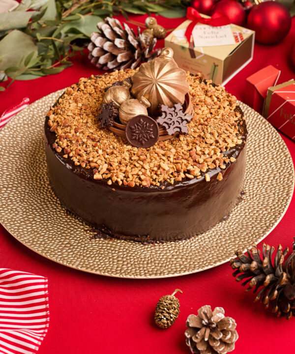 Torta de Brownie Navideño