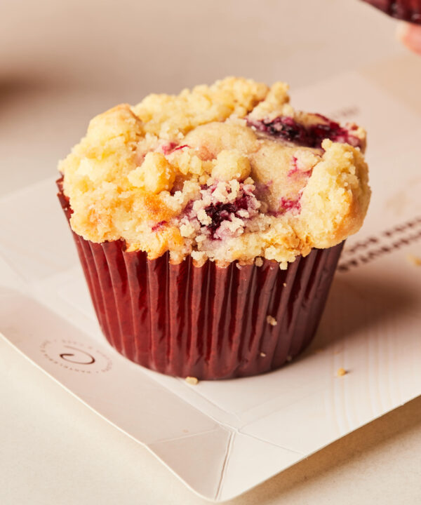 Muffin de Mora y Chocolate Blanco