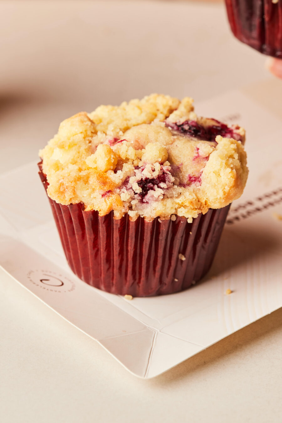 Muffin de Mora y Chocolate Blanco
