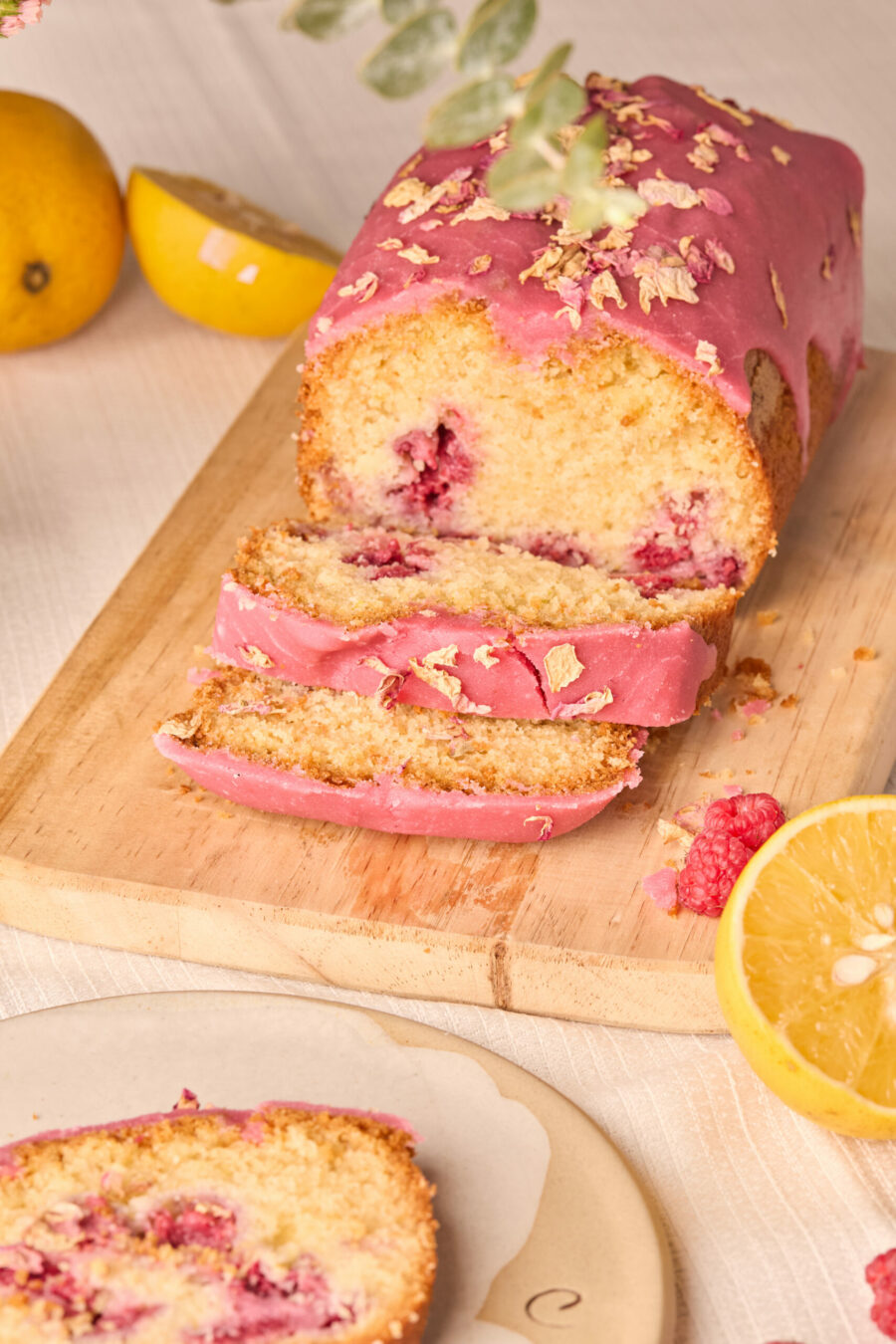 Cake de Naranja y Frambuesa