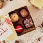 Caja de chocolates variados de navidad: 4 unidades
