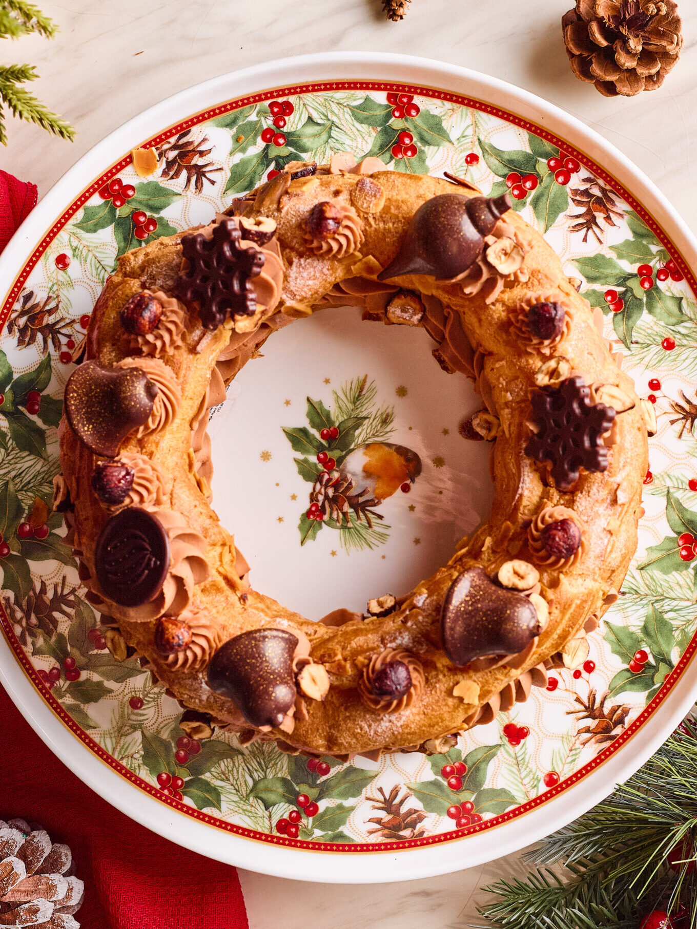 Chokolat Navidad 176 (2) Rosca de Avellanas (Paris Brest) - Imagen 1