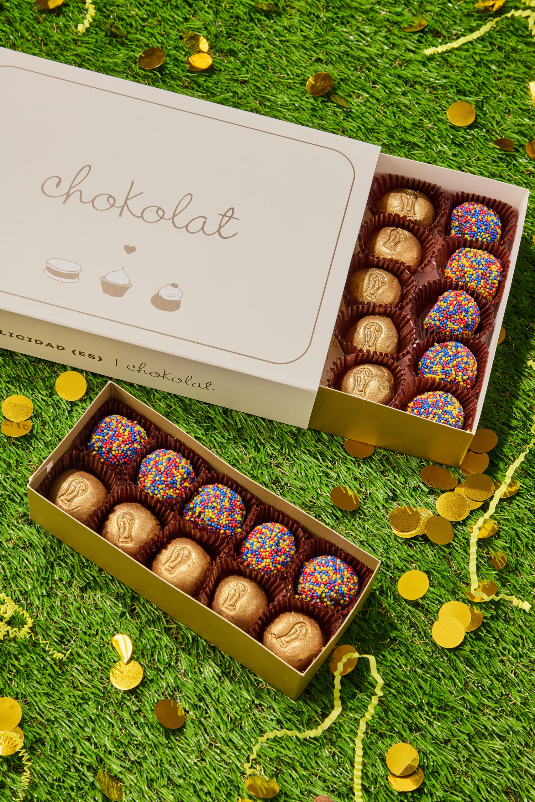 Chokolat Mundial 2 Junio2818 Trufas Mundialistas: 10 y 24 unidades. - Imagen 1